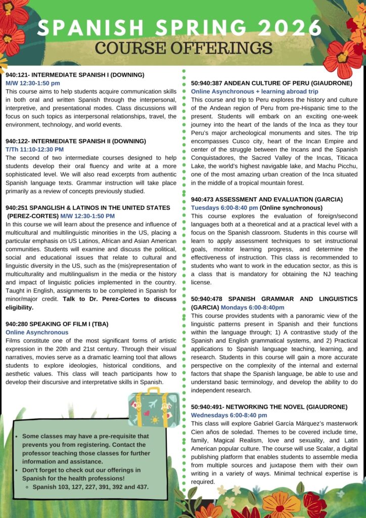 schedule for spring 2026